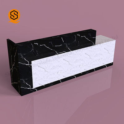 quality  OEM ODM Modern Hotel Reception 2 Person Reception Desk Eco Friendly factory