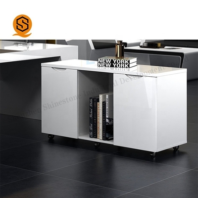 Easy Repairable Solid Surface Furniture Boss L Shaped Work Table