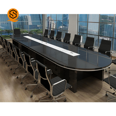 Antibacterial Solid Surface Conference Table Oval Meeting Room Table