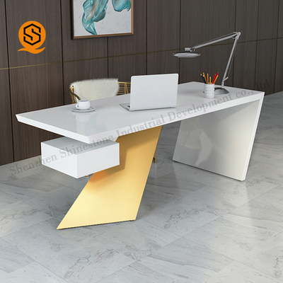 Hygienic Solid Surface Office Furniture Contemporary Executive Office Desk
