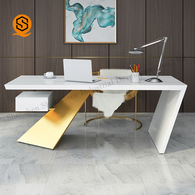 Hygienic Solid Surface Office Furniture Contemporary Executive Office Desk