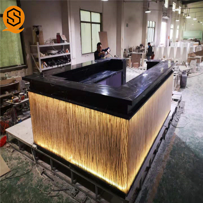 U Shape Led Light Bar Counter Solid Surface OEM ODM Available