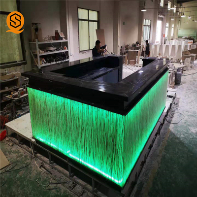 U Shape Led Light Bar Counter Solid Surface OEM ODM Available