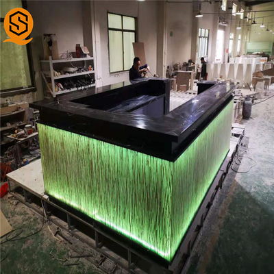 U Shape Led Light Bar Counter Solid Surface OEM ODM Available