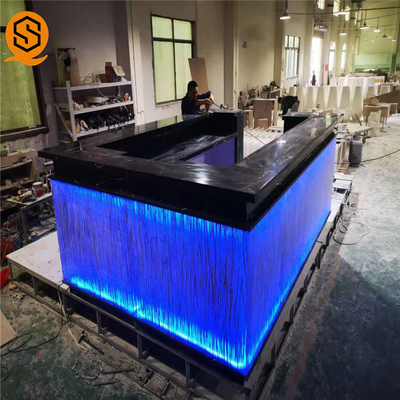 U Shape Led Light Bar Counter Solid Surface OEM ODM Available
