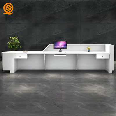 Rhombus Artificial Stone Reception Desk