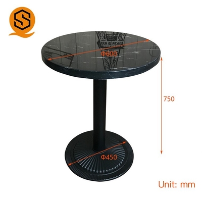 Easy Repairable Modern Restaurant Table Fast Food Small Marble Dining Table