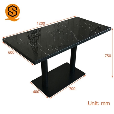 Easy Repairable Modern Restaurant Table Fast Food Small Marble Dining Table