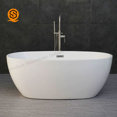 CE Artificial Stone Bathtub Oval Stand Alone Bathtub For Hotel