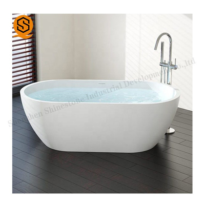 CE Artificial Stone Bathtub Oval Stand Alone Bathtub For Hotel