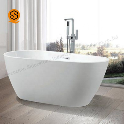 CE Artificial Stone Bathtub Oval Stand Alone Bathtub For Hotel