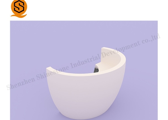 SGS Half Round Reception Desk Solid Surface Pure Simplicity And Clean