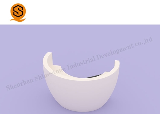 SGS Half Round Reception Desk Solid Surface Pure Simplicity And Clean