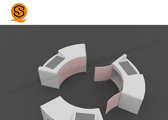 OEM Logo Solid Surface Reception Desk Bank Reception Counter