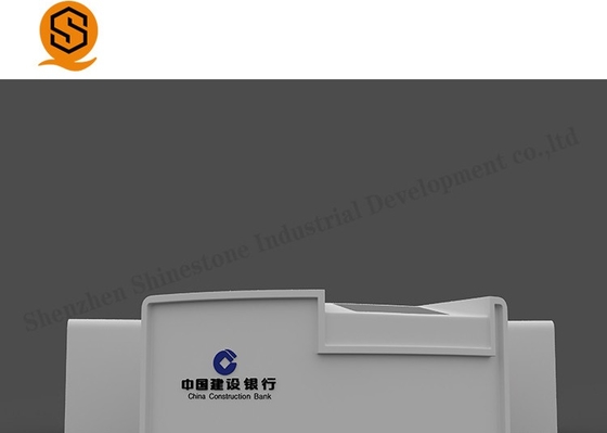 OEM Logo Solid Surface Reception Desk Bank Reception Counter
