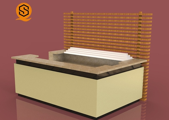 LED Nightclub Artificial Stone Bar Counter Joint Seamless SGS Approved