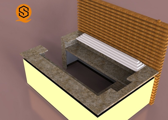 LED Nightclub Artificial Stone Bar Counter Joint Seamless SGS Approved