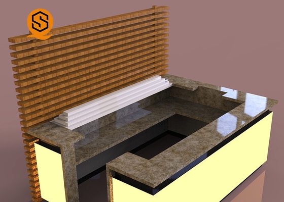 LED Nightclub Artificial Stone Bar Counter Joint Seamless SGS Approved