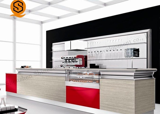 Cash Register Solid Surface Bar Counter With Pure Acrylic Material