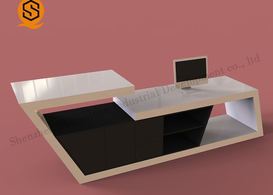 OEM ODM Google Luxury Modern Executive Desks Acrylic Solid Surface Material