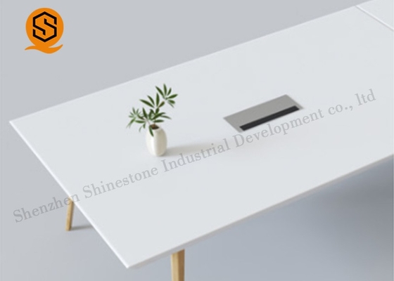 Acrylic Solid Surface Rectangle Conference Table Office Meeting Room Table