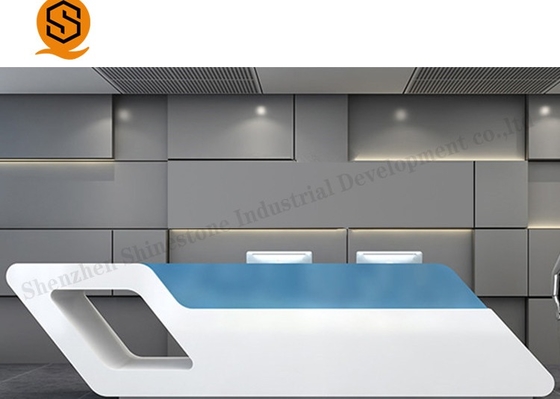 Artificial Stone Spa Reception Counter Reception Front Desk Furniture