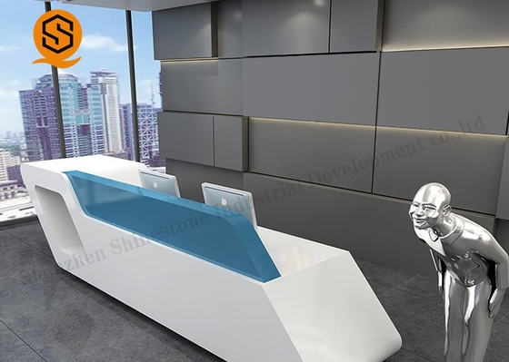 Artificial Stone Spa Reception Counter Reception Front Desk Furniture