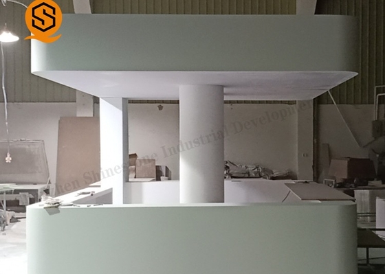 Solid Surface Large Bar Counter Scratch Resistant ISO Certificate