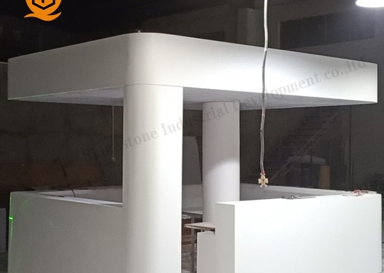 Solid Surface Large Bar Counter Scratch Resistant ISO Certificate
