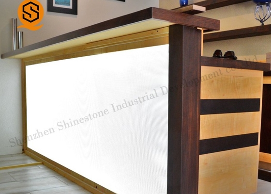 Translucent Stone Solid Surface Bar Counter Italy Design Small Size