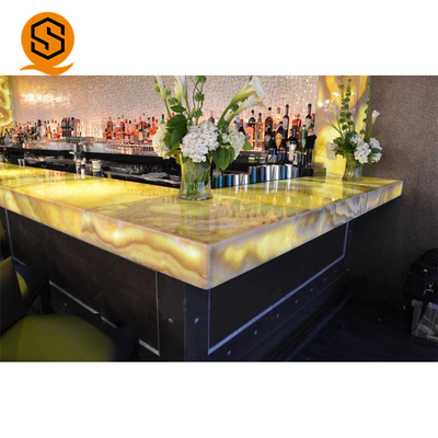 Artificial Stone Solid Surface Bar Counter Led Nightclub Bar Counter