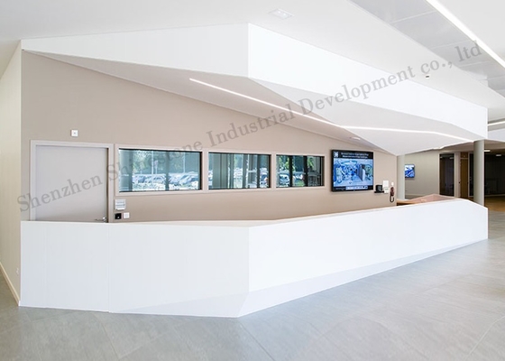 Acrylic Service Hospital Reception Counter Good Impact Resistance