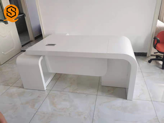High Strength Solid Surface Office Furniture Executive Office Desk SGS Certificated