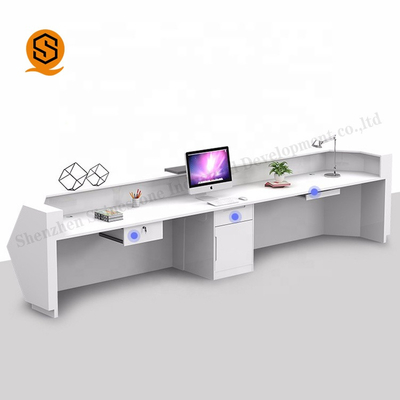 I Shape Solid Surface Reception Desk Counter