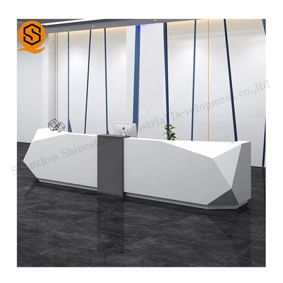 I Shape Solid Surface Reception Desk Counter