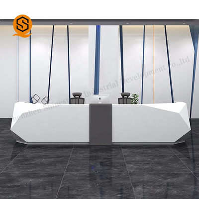 I Shape Solid Surface Reception Desk Counter