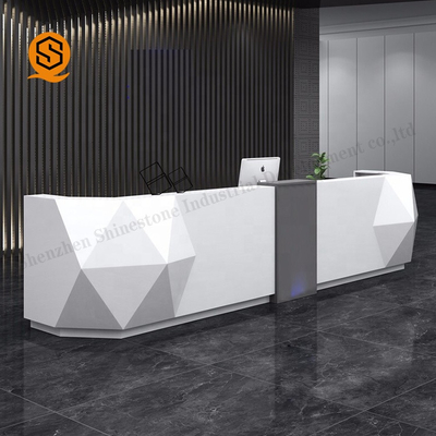 I Shape Solid Surface Reception Desk Counter
