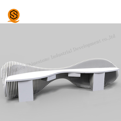 Fish White Reception Table High Tenacity Solid Surface Sheets
