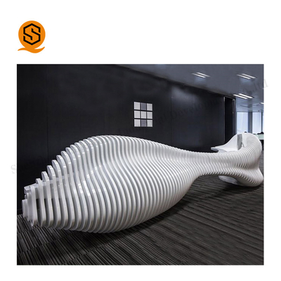 Fish White Reception Table High Tenacity Solid Surface Sheets