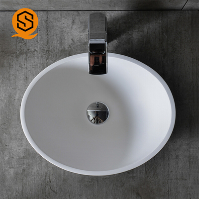 Seamless Joint Solid Surface Wash Basin Countertop For Villa