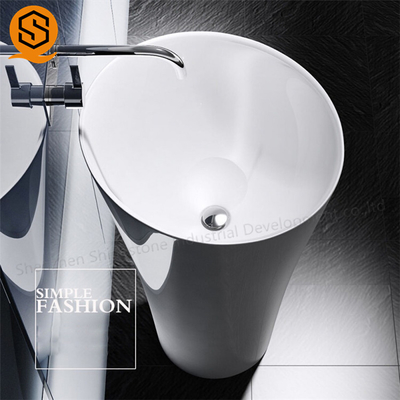 Fadeless Artificial Stone Wash Basin Free Standing Wash Hand Basin