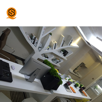Exquisite Workmanship Office Desk And Cabinet Combo With Artificial Stone Material