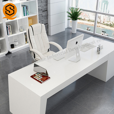 Sturdy Structure Solid Surface Office Furniture 3 Drawer Office Desk