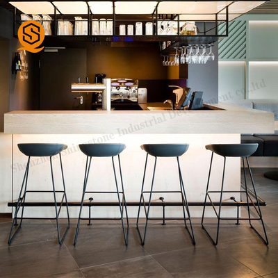 NSF Approved Solid Surface Bar Counter Restaurant Bar Counter Free Design