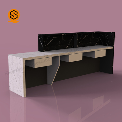 OEM ODM Modern Hotel Reception 2 Person Reception Desk Eco Friendly