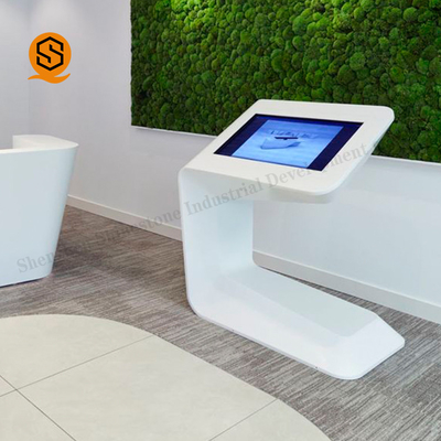 OEM ODM Salon Front Counter Acrylic Solid Surface Luxurious Hall Service