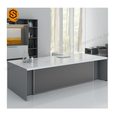 OEM ODM Solid Surface Furniture Executive Office Desk With 3 Drawer