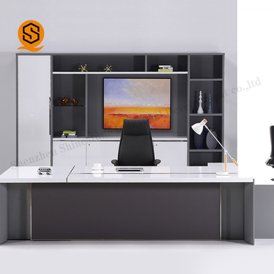 OEM ODM Solid Surface Furniture Executive Office Desk With 3 Drawer