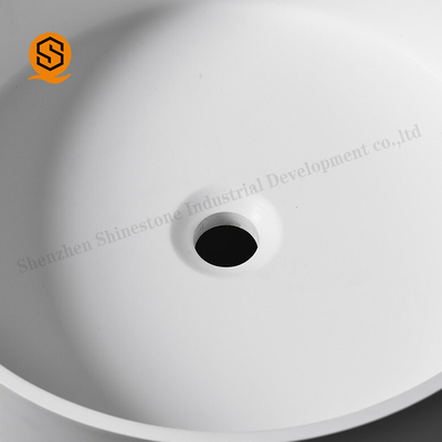 Italy Design Artificial Stone Basin , Pedestal Type Wash Basin