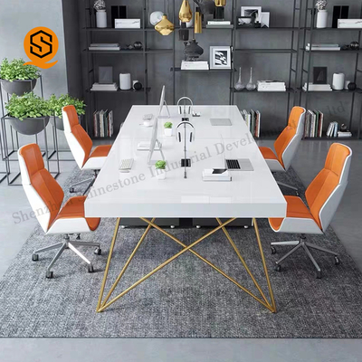 Exquisite Workmanship Solid Surface Conference Table Long Meeting Room Table
